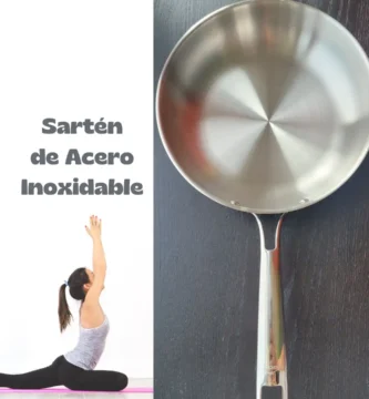 sartén de acero inoxidable